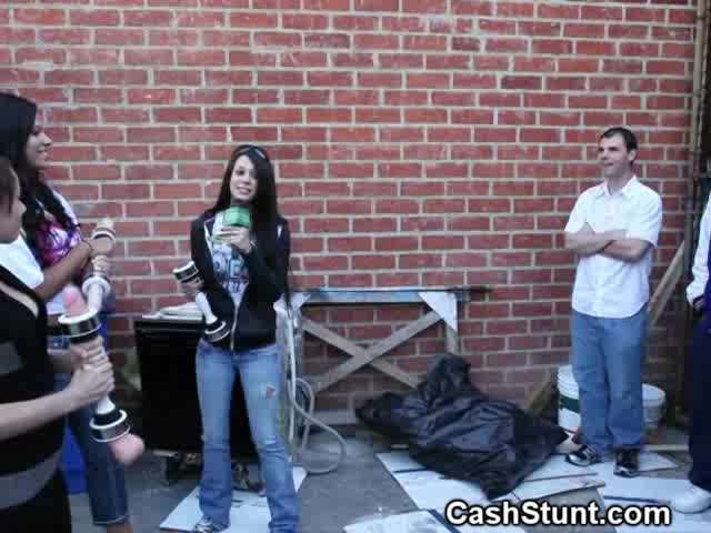 Handjob For Money - Amateur Girls Give Handjobs In Money Talks Alley Stunt